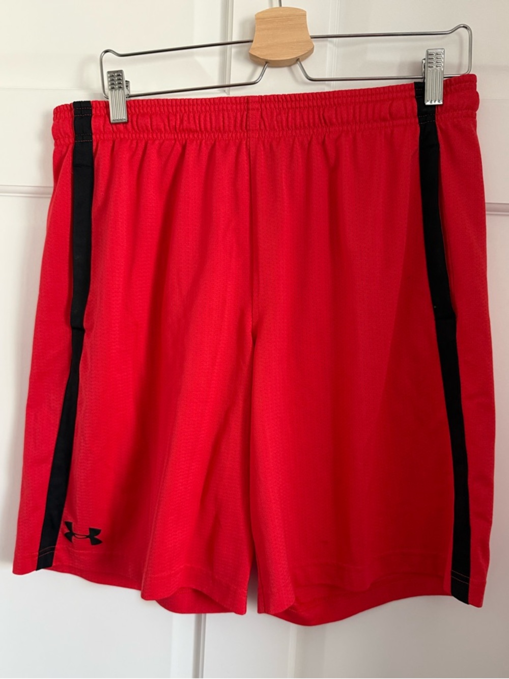 Bright Red Heat Gear Men's Shorts by Under Armour